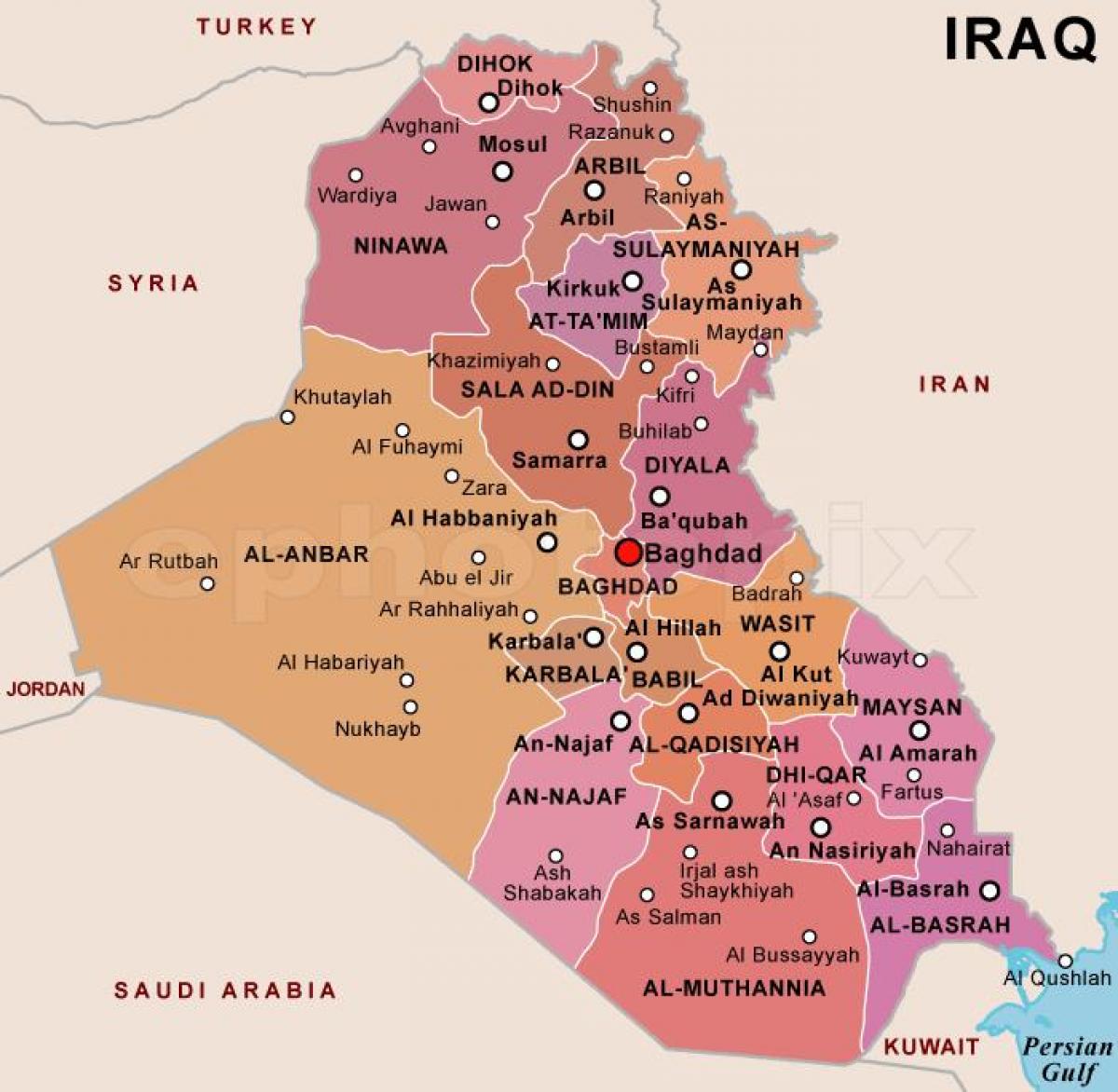 Ramani ya Iraq inasema