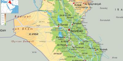Ramani ya Iraq jiografia